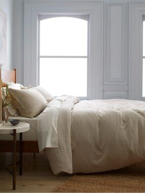 100% Organic Cotton Gauze Duvet Set in Undyed - Retail 170